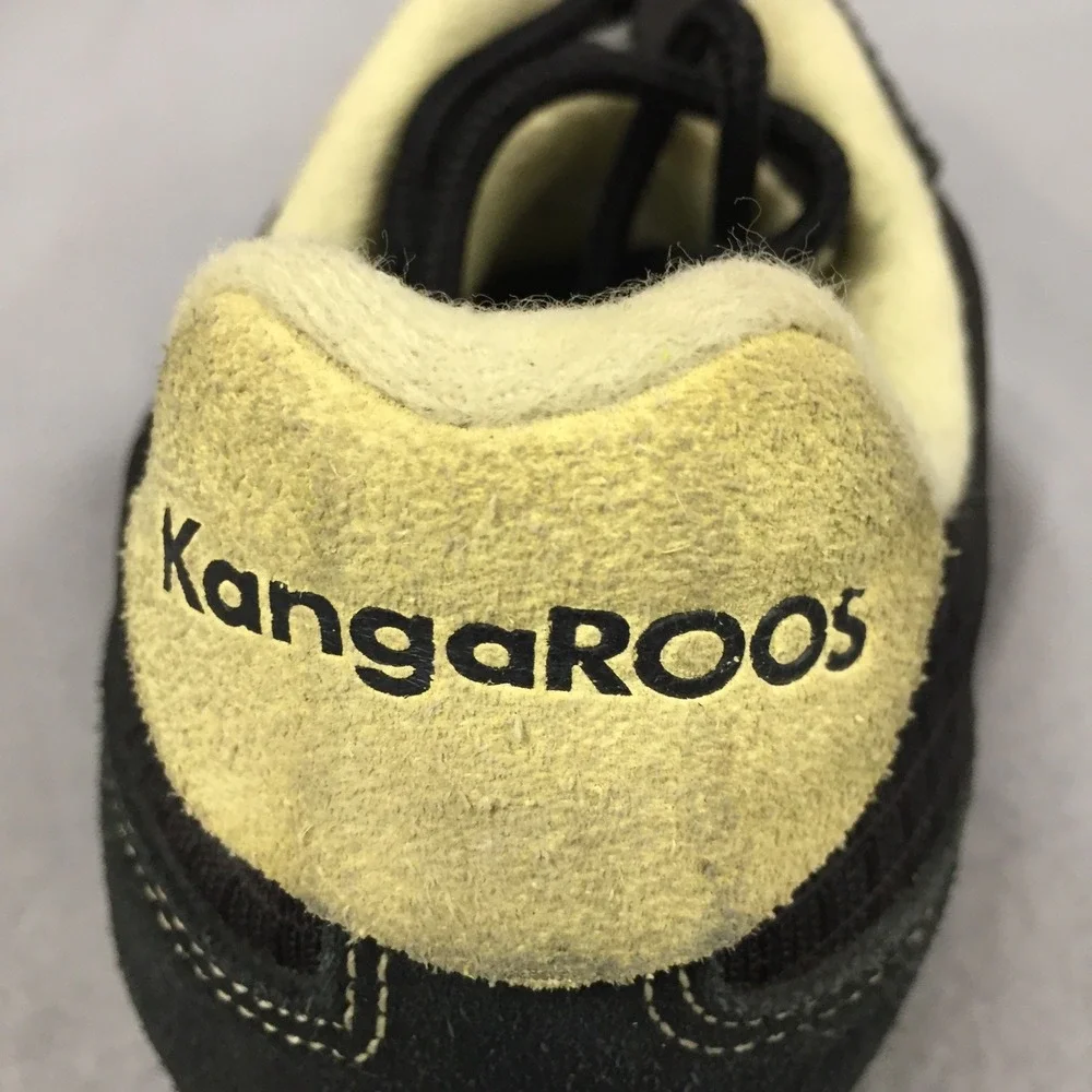 KangaROOS Womens Sneakers Black Yellow Side‎ Pocket Shoes 10 BALU0259W-2004